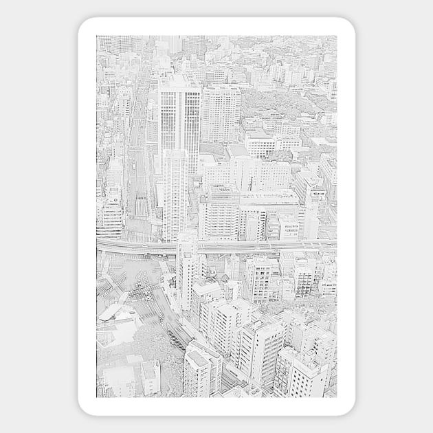 City view Sticker by findingNull